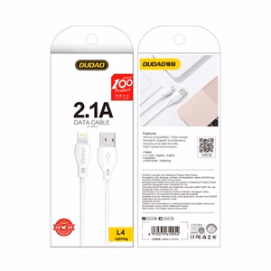 Dudao kabelis USB / Lightning 2.1A kabelis 2m baltas (L4L 2m baltas)