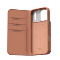 Moshi Overture MagSafe - Leather 3-in-1 Flip dėklas iPhone 17 Pro Max (Misty Coral)