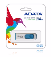 ADATA 64GB C008 USB atmintukas USB A tipo 2.0 Mėlyna, Balta