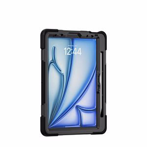 Sustiprintas dėklas Crong Defender Plus, skirtas iPad Air 11 col. (M2/M3/M4, 2024–2026), iPad Air 10,9 col. (4/5 kartos) ir iPad Pro 11 col. (2021/2022), juodas