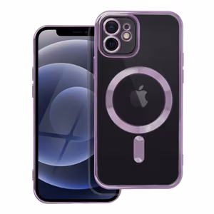 Чехол для iPhone 12 Electro Mag Cover совместимый с MagSafe фиолетовый