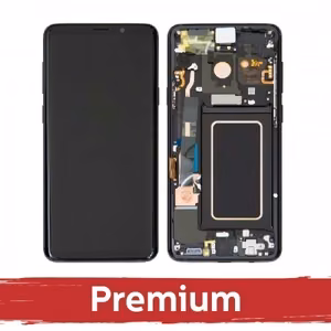 LCD ekranas suderinamas su Samsung G965 S9 Plus su rėmeliu / juodas / OEM