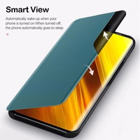 Dėklas "Smart View TPU" skirtas Samsung A326 A32 5G tamsiai žalias