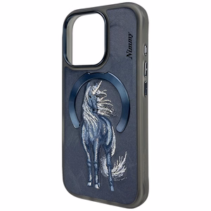 Nimmy Magnetinis Fantazijos Gyvūnas MagSafe Dėklas telefonui iPhone 16 Pro - Mėlynas
