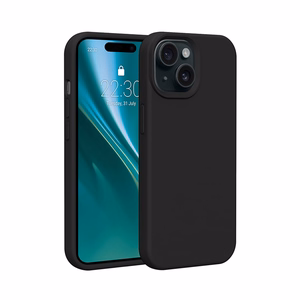 Silikoninis dėklas Etteri - iPhone 15 6,1" juodas