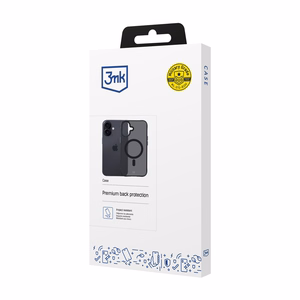 3mk Smoke Magnetinis dėklas telefonui iPhone 17 - juodas pusiau skaidrus