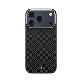 "Benks" magnetinis šarvas "Air Armor Grid Kevlar Case Metal Frame 600D (B069) for Iphone 17 Pro black