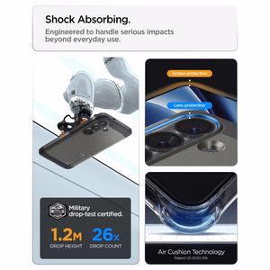 Spigen Tough Armor Mag MagSafe dėklas skirtas Samsung Galaxy S26+ - pilkas