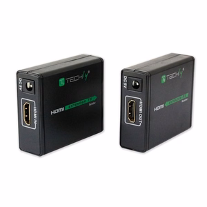 Techly IDATA EXT-E70 vaizdo ir garso signalų ilgintuvas AV siųstuvas ir imtuvas Juoda