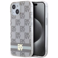 DKNY IML languotas mono raštas ir spausdintos juostelės Magnetinis dėklas iPhone 15 Plus / 14 Plus - smėlinė