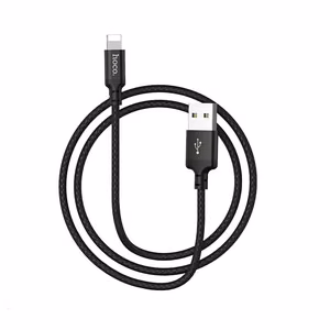 Кабель USB A to Lightning Hoco 1 м X14 чёрный