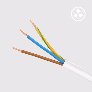 Rebel ilgintuvas, 3 vokiško tipo lizdai, 3 m, be jungiklio, 3×1,5 mm, baltas