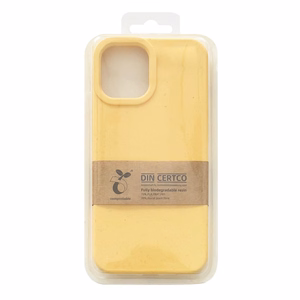 Dėklas telefonui Eco Case iPhone 14 Plus silikoninis biodegraduojantis dėklas - geltonas