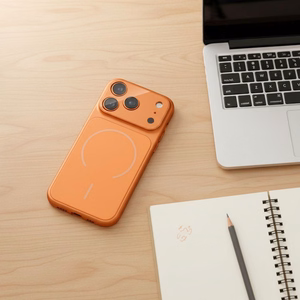 Dėklas MAKE 17 (MagSafe) skirtas iPhone 17 Pro oranžinis