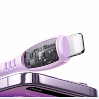 Joyroom S-A59 Vibrant Series 30W USB-C - Lightning laidas 1.2m - violetinis