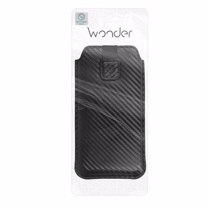 Wonder CARBON dėklas telefonui (dydis XL) Iphone 15/15 Pro/Iphone 16/16 Pro/Samsung S24/S24 Plus/S25/S25 Plus/A53/A55 5G juodas