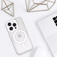 Akrilinis spalvotas Magsafe dėklas Samsung Galaxy S25 Edge raudonas