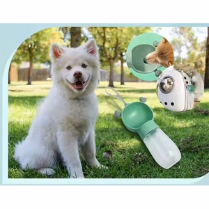 Dog outdoor drinking cup green