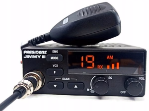 President Jimmy III AM/FM CB radijas Juodas