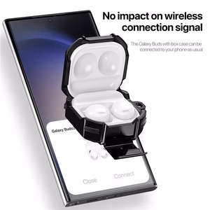 Dux Ducis SECG Ausinių dėklas Samsung Galaxy Buds Live / Buds Pro / Buds 2 / Buds 2 Pro (m) - juodas (m)