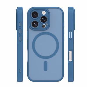 Mag Matt dėklas iPhone 16 Pro 6,3" tamsiai mėlynas