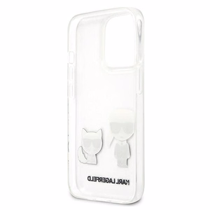 Karl Lagerfeld skaidrus Karl & Choupette Dėklas for iPhone 13 Pro / 13 - skaidrus