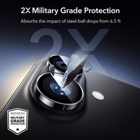 ESR Armorite kameros dangtelis iPhone 16 / 16 Plus / 17 - juodas