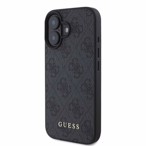 Guess 4G Classic dėklas telefonui iPhone 16 - juodas