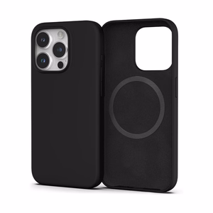 Dėklas Mag Silicone Case Apple iPhone 16 Plus tamsiai violetinis
