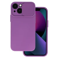 Dėklas telefonui Camshield Soft iPhone 14 Pro Max violetinis (m)