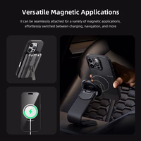 Rock Itin plonas Aramido pluošto Kevlar 600D dėklas Iphone 16 Pro Max juodas