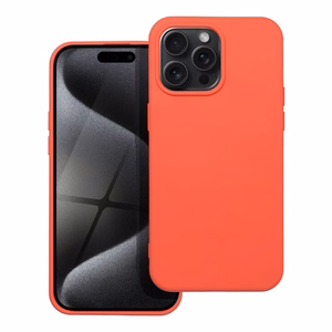 Silikoninis dėklas IPHONE 15 Pro Max - persikinis