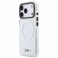 BMW M IML Shockproof Metal Logos MagSafe Dėklas for iPhone 17 Pro Max - skaidrus