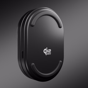 SBS Qi2.2 25W indukcinė 3-in-1 sulankstoma įkrovimo stotelė su MFI sertifikatu - juoda