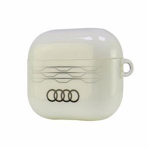 Audi IML geometrinis raštas AirPods 3 dėklas - baltas