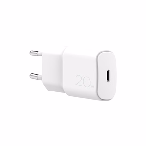Puro White 20W Power Delivery USB-C sieninis įkroviklis - baltas