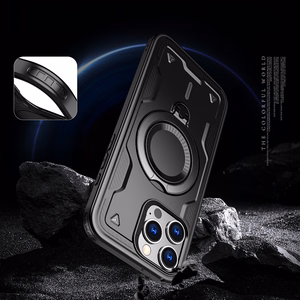 Hybrid Armor Trendy dėklas telefonui su MagSafe iPhone 16 Pro - juodas