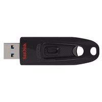 SanDisk Ultra USB atmintukas 128 GB USB A tipo 3.2 Gen 1 (3.1 Gen 1) Juoda