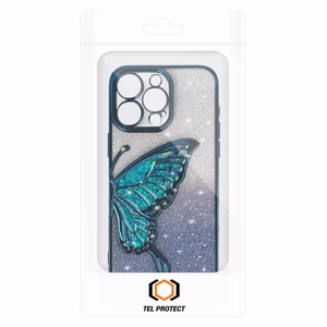Tel Protect Butterfly Water dėklas telefonui Iphone 17 Pro mėlynas
