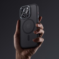 Benks Magnētinis Mist dėklas su metalo rėmu iPhone 16 pilkas