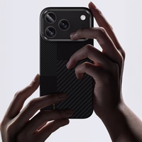 Benks Montage Magnetinė Armor Air Kevlar Dėklas Metalinis Rėmas 600D+1500D (MB68) ant Iphone 17 Air - juodas