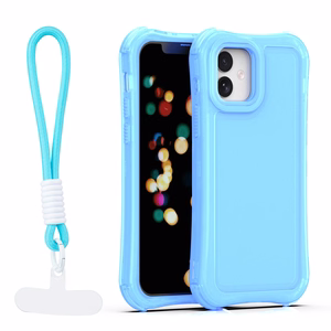 Safepop dėklas su dirželiu skirtas iPhone 12 / 12 Pro 6,1" mėlynas