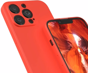 Dėklas Liquid Silicone 1.5mm Xiaomi Redmi 9A/9AT raudonas