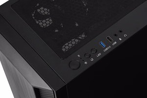 iBox CETUS 906 Midi Tower juodas kompiuterio korpusas