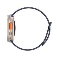 DUX DUCIS nailoninis dirželis KJ, skirtas Apple Watch 42 / 44 / 45 / 49 mm, juodas / mėlynas