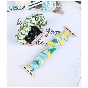 Fabric band for Apple Watch 38 / 40 / 41 mm strap bracelet rubber band - kiwi