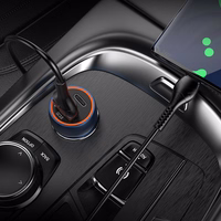 Automobilinis įkroviklis Hoco USB A + USB C PD QC3.0 3A 20W Z46A safyrinis mėlynas