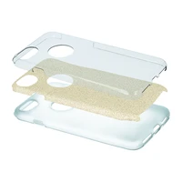 Blizgus 3in1 dėklas telefonui iPhone 7 / 8 / SE 2020 / SE 2022 auksinis