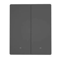 Smart WiFi wall switch SONOFF M5-2C-80 (2-channel, for frame, graphite)