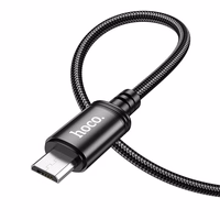 Kabelis USB A į Micro USB Hoco 2,4A 1 m X89 juodas